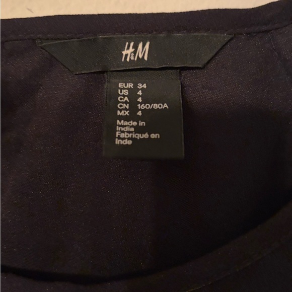 H&M Elegant Black Shift Dress with Gold and White Floral Accents— EUC!! - Picture 6 of 6